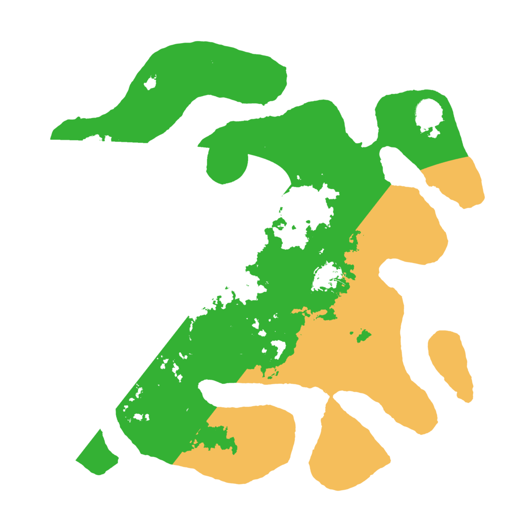 Biome Rust Map: Barren, Size: 3500, Seed: 6188067