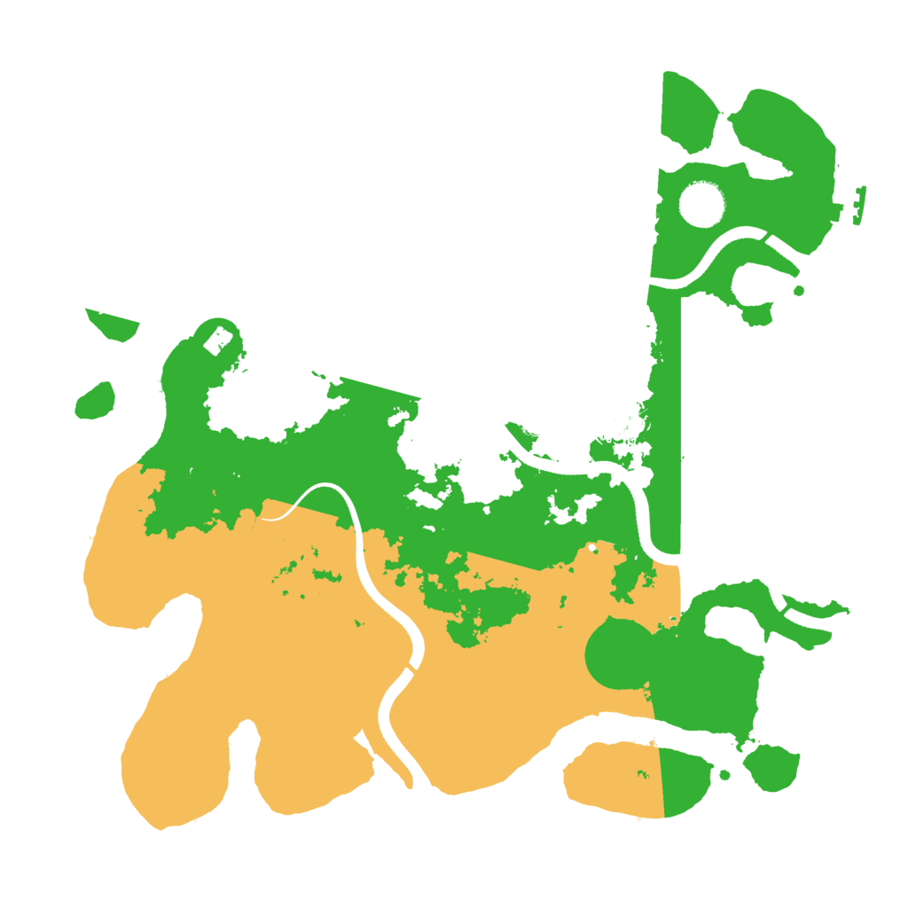 Biome Rust Map: Procedural Map, Size: 3500, Seed: 5968578