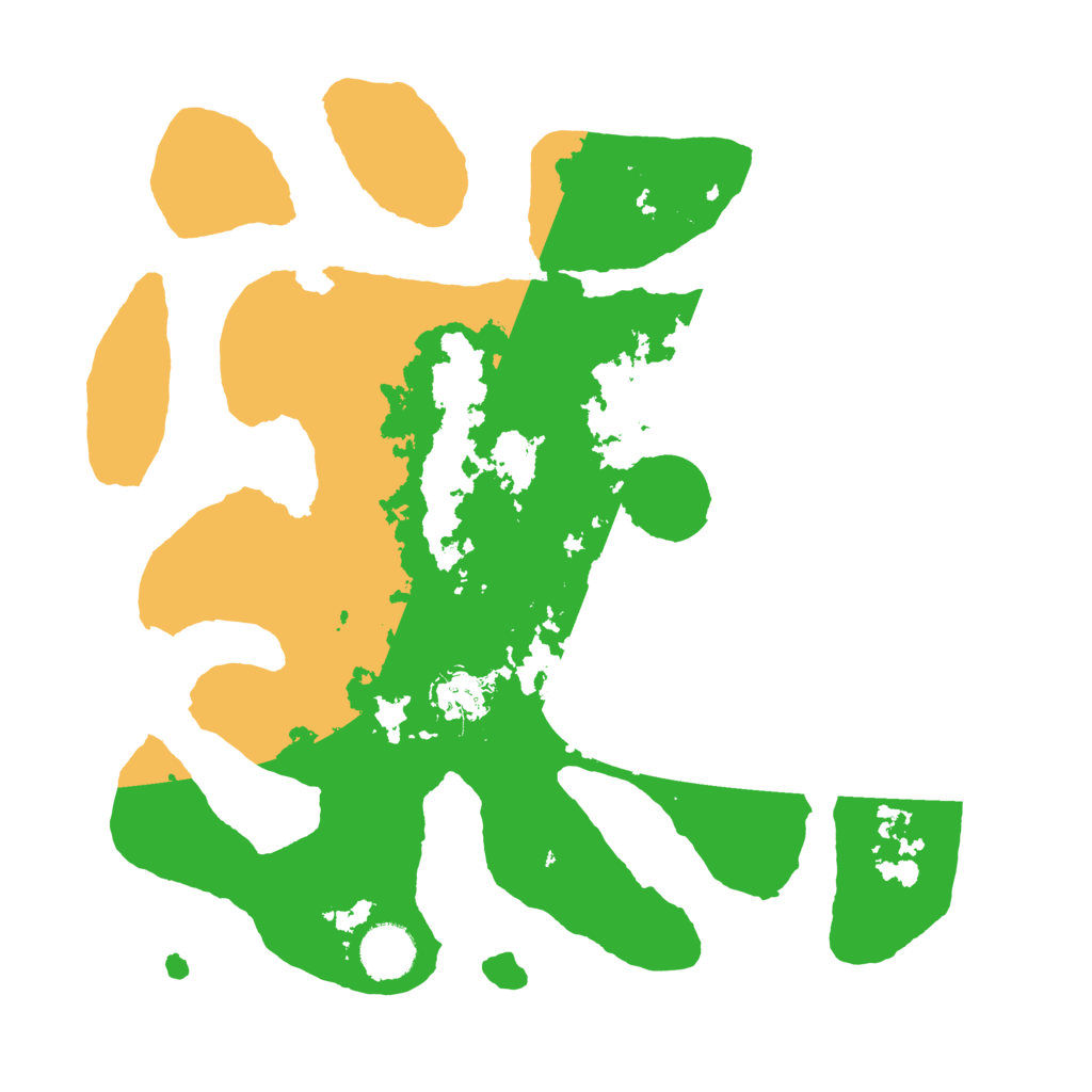 Biome Rust Map: Barren, Size: 3500, Seed: 443704