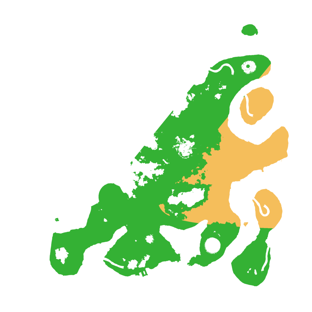 Biome Rust Map: Procedural Map, Size: 3500, Seed: 2285509