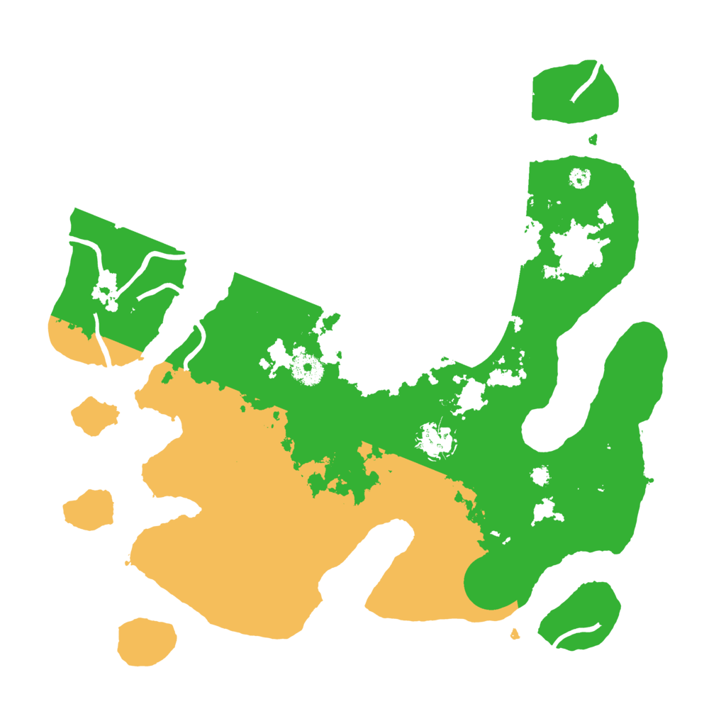 Biome Rust Map: Procedural Map, Size: 3500, Seed: 1088463