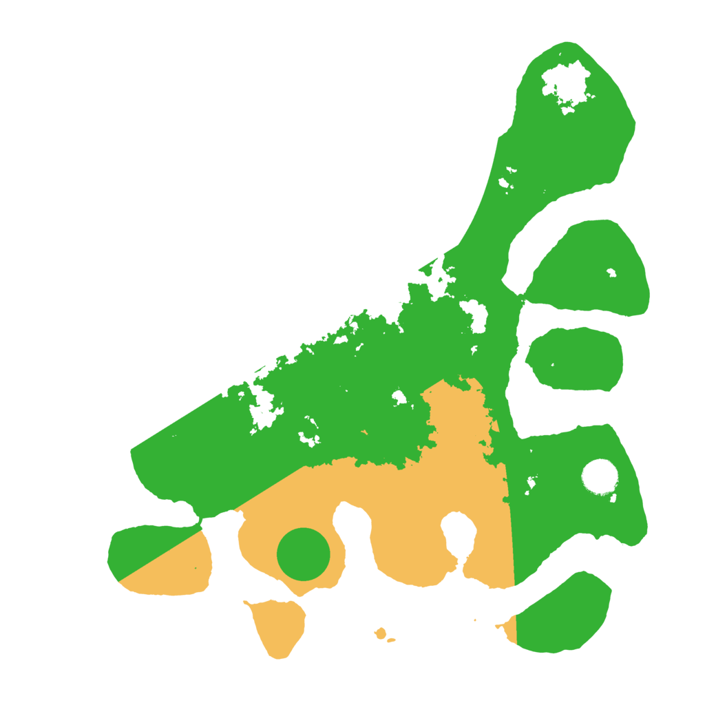 Biome Rust Map: Barren, Size: 3500, Seed: 100939