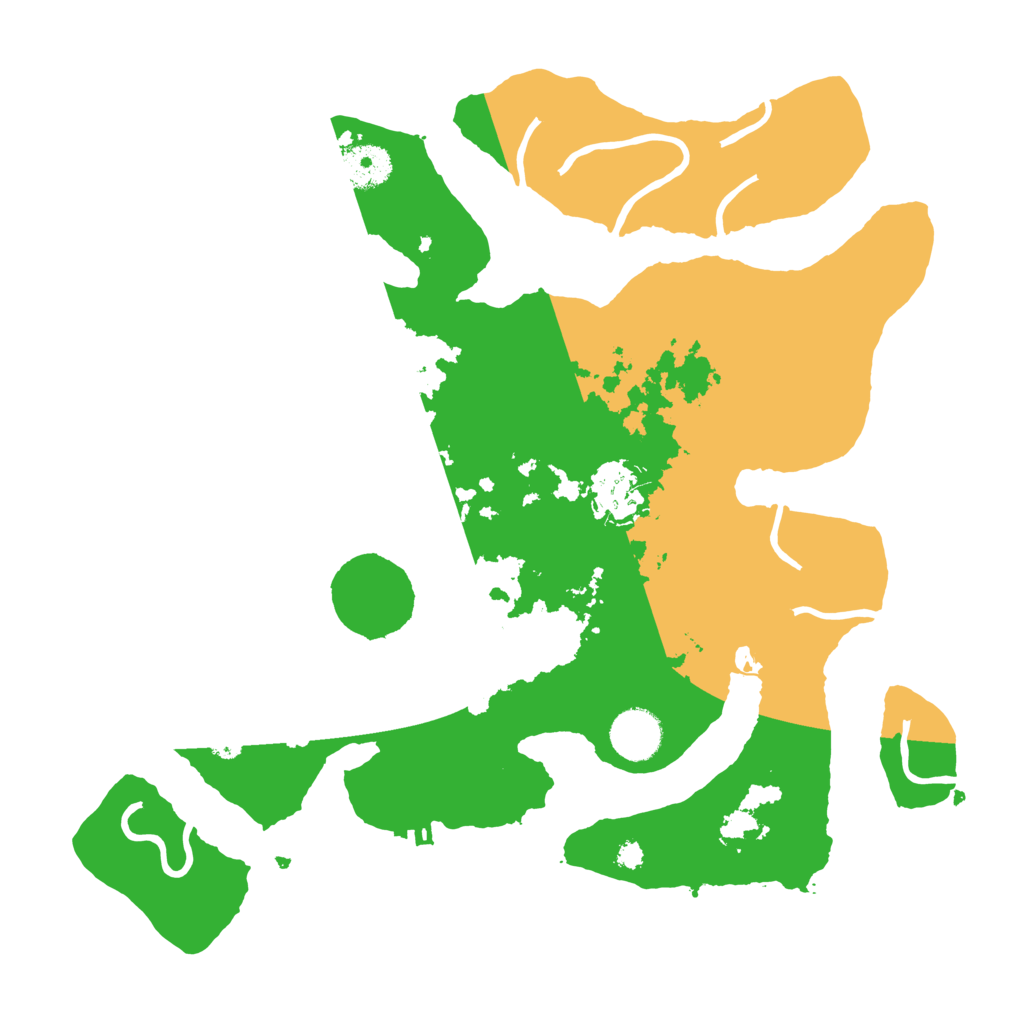 Biome Rust Map: Procedural Map, Size: 3500, Seed: 1046810