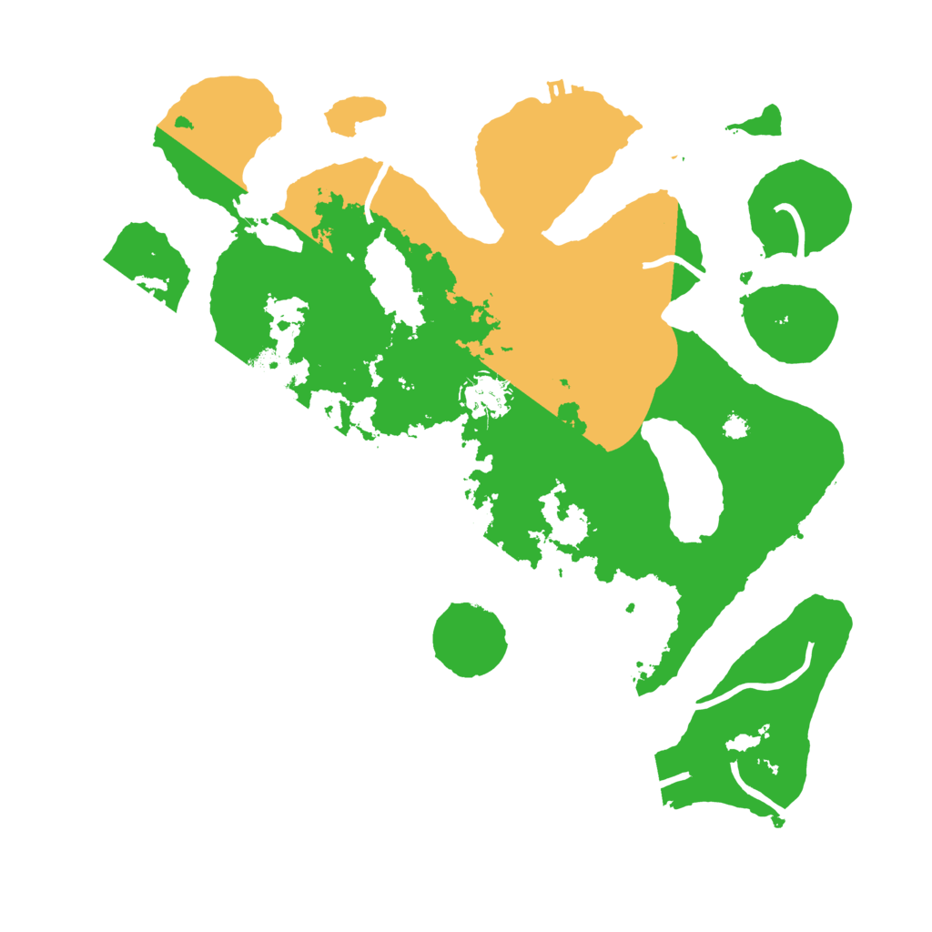 Biome Rust Map: Procedural Map, Size: 3500, Seed: 3370314