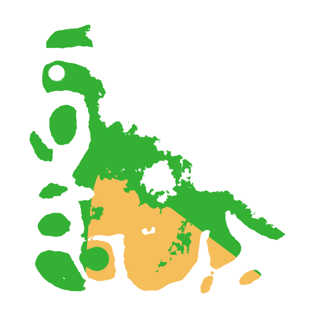 Biome Rust Map: Barren, Size: 3500, Seed: 3164135