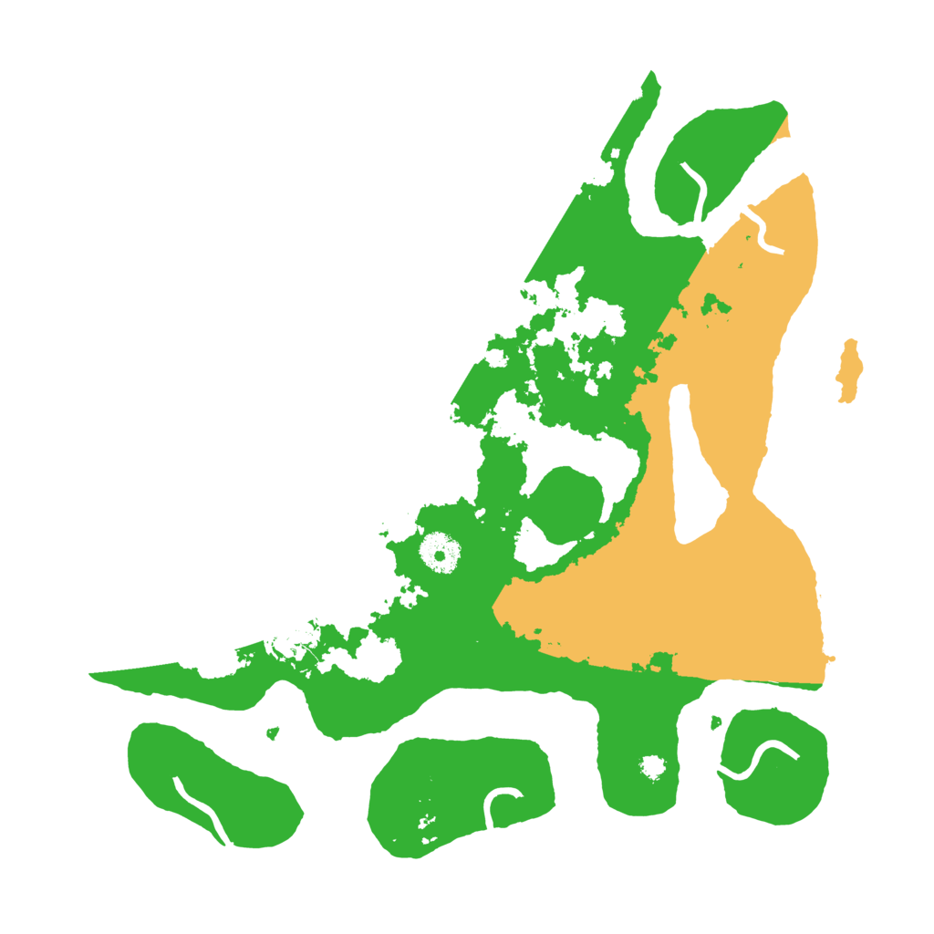 Biome Rust Map: Procedural Map, Size: 3500, Seed: 6069881