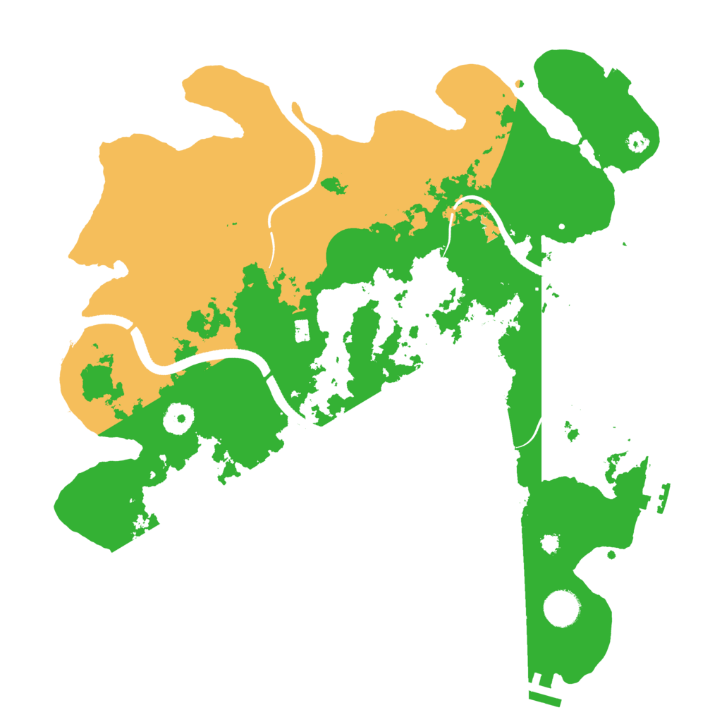 Biome Rust Map: Procedural Map, Size: 3500, Seed: 2623435