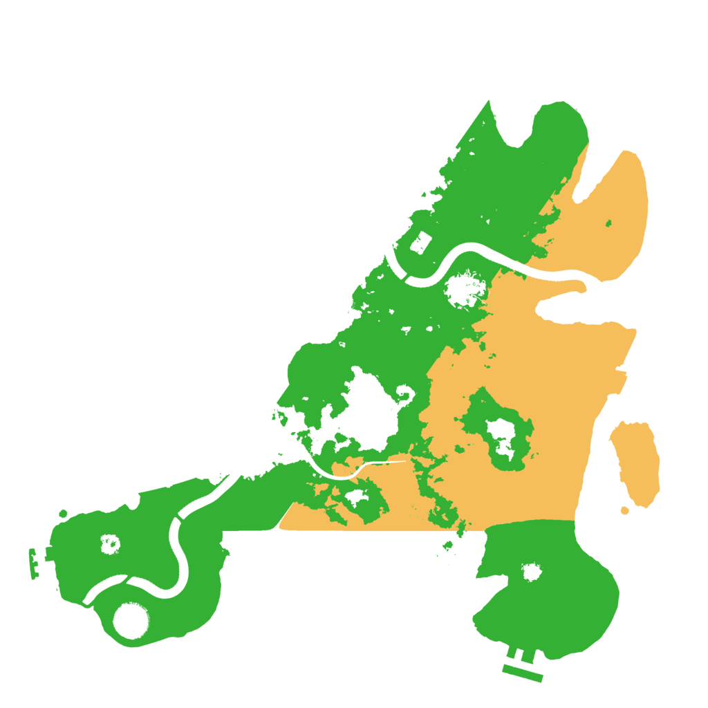 Biome Rust Map: Procedural Map, Size: 3500, Seed: 4681645