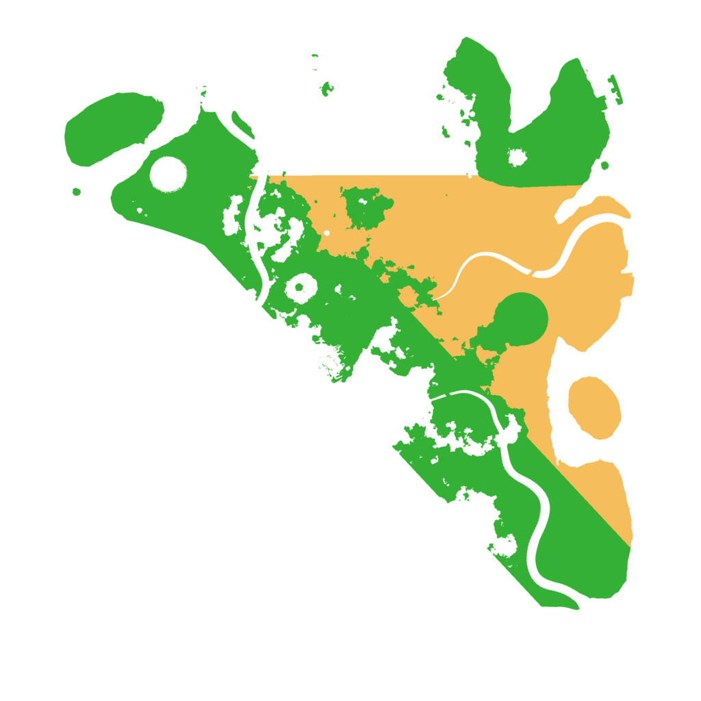 Biome Rust Map: Procedural Map, Size: 3500, Seed: 5490838