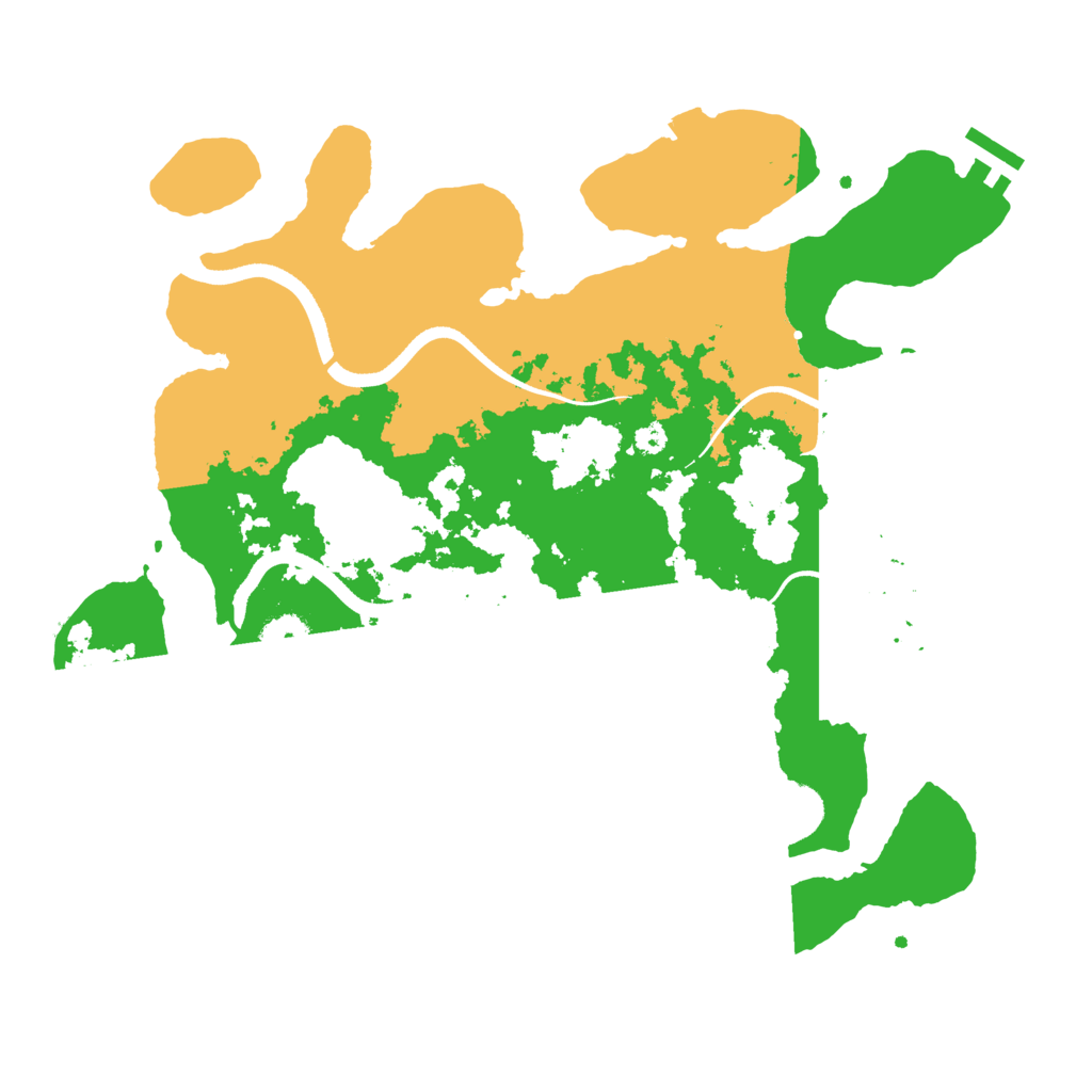 Biome Rust Map: Procedural Map, Size: 3500, Seed: 5962417