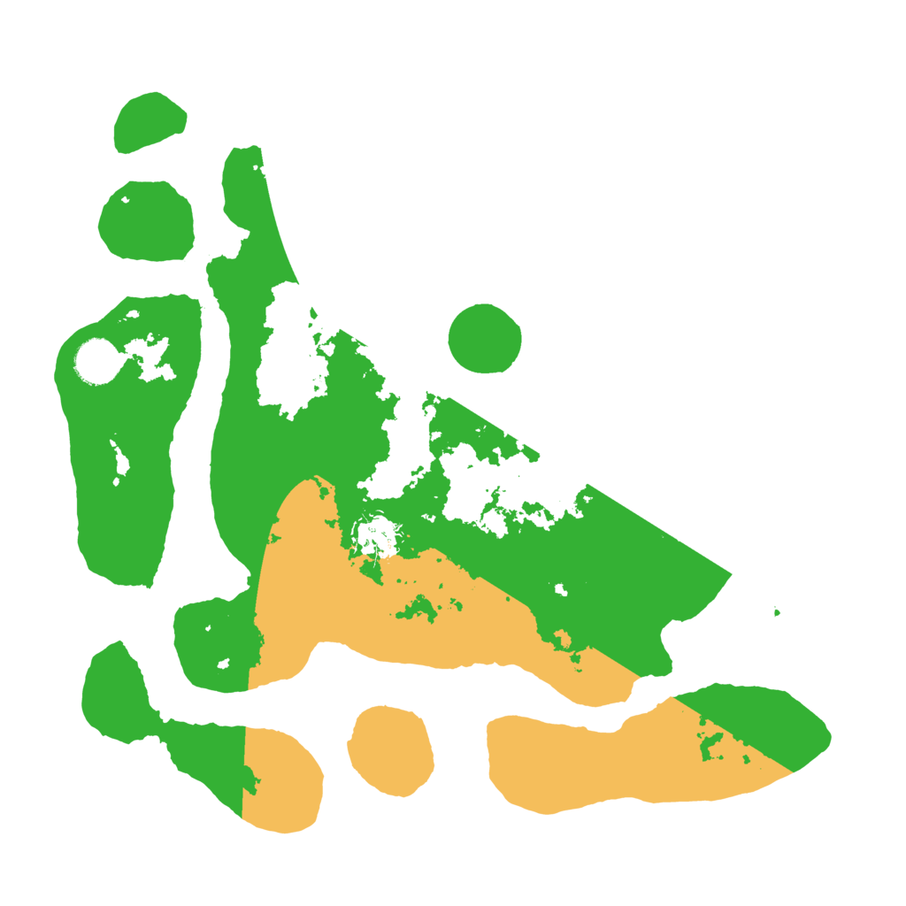 Biome Rust Map: Barren, Size: 3500, Seed: 459125