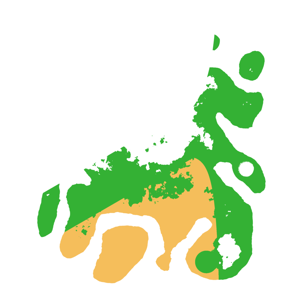 Biome Rust Map: Barren, Size: 3500, Seed: 1671254