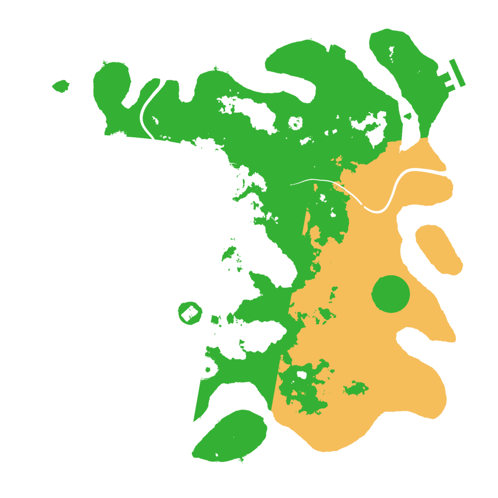 Biome Rust Map: Procedural Map, Size: 3500, Seed: 5276951