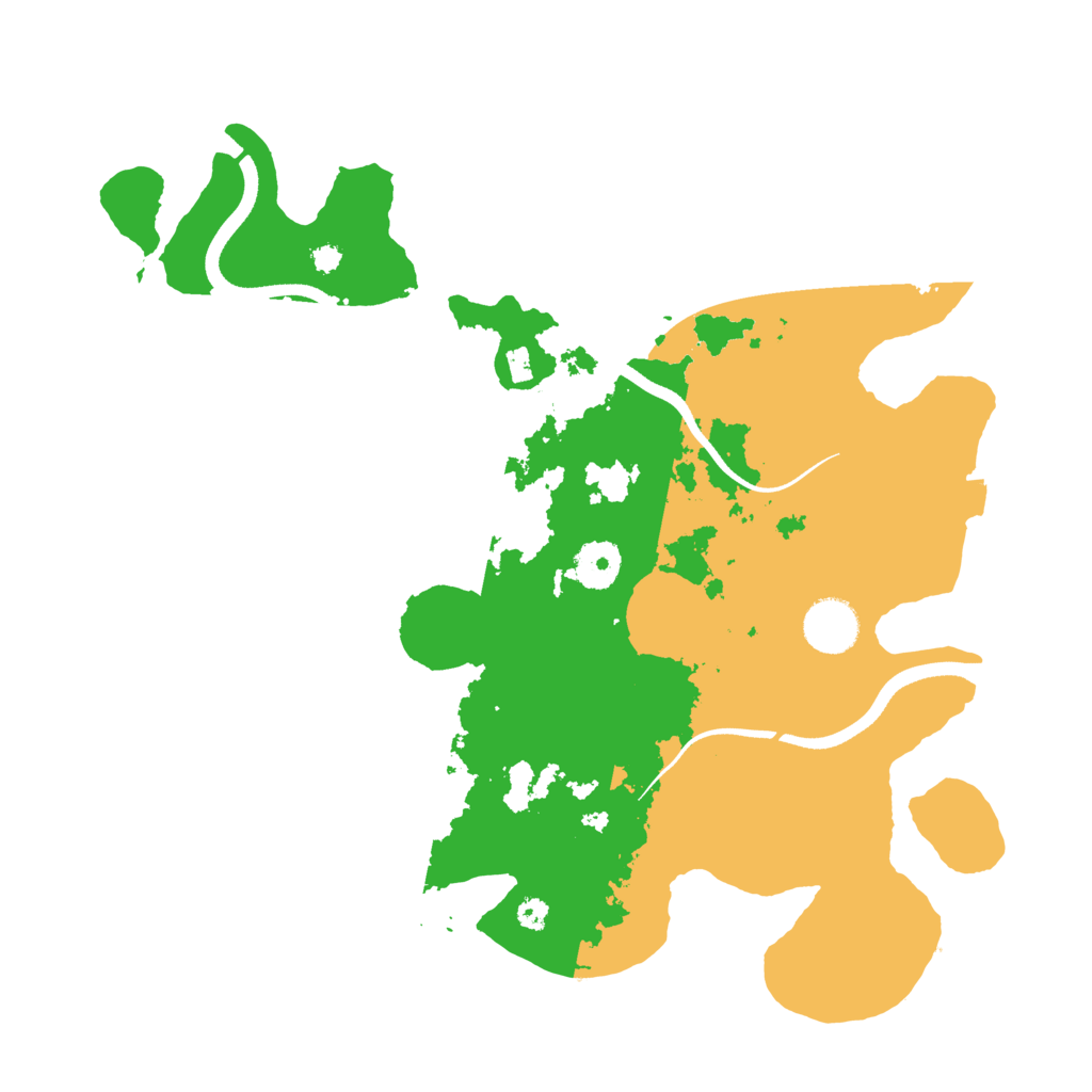Biome Rust Map: Procedural Map, Size: 3500, Seed: 2526462