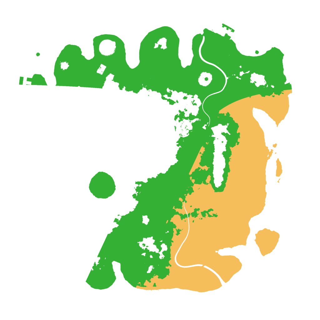 Biome Rust Map: Procedural Map, Size: 3500, Seed: 1800527