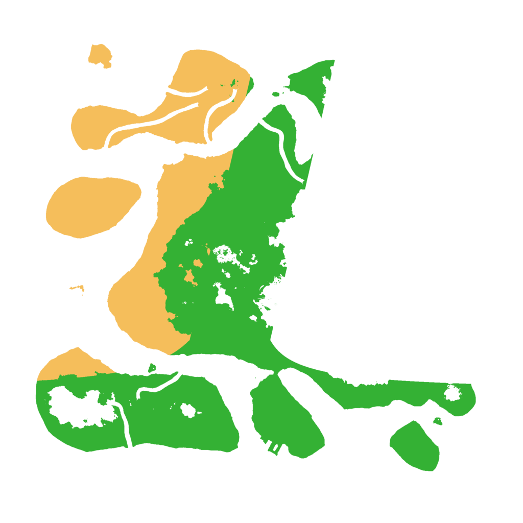 Biome Rust Map: Procedural Map, Size: 3000, Seed: 6976