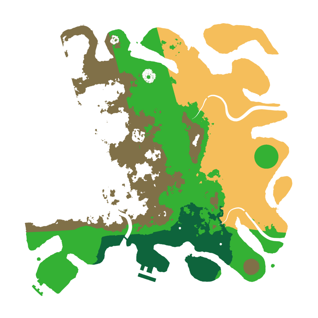 Biome Rust Map: Procedural Map, Size: 3500, Seed: 3611493