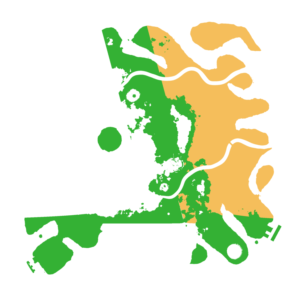 Biome Rust Map: Procedural Map, Size: 3500, Seed: 3611493