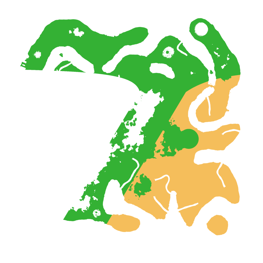 Biome Rust Map: Procedural Map, Size: 3500, Seed: 43074