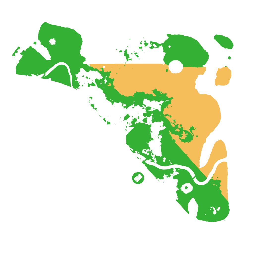 Biome Rust Map: Procedural Map, Size: 3500, Seed: 2261473