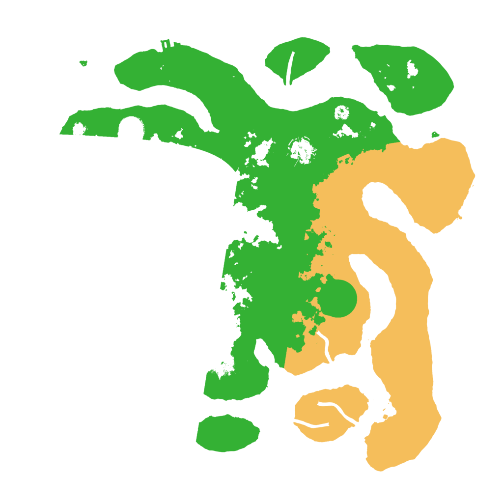 Biome Rust Map: Procedural Map, Size: 3500, Seed: 6363658