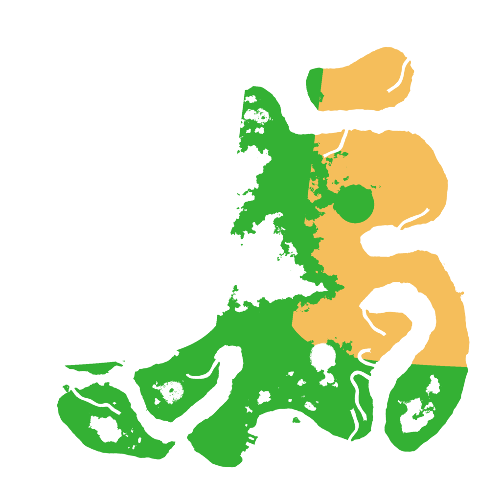 Biome Rust Map: Procedural Map, Size: 3500, Seed: 3220851