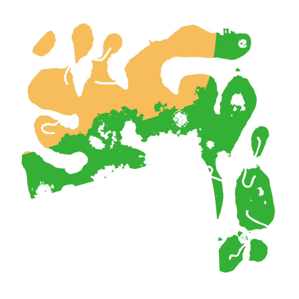 Biome Rust Map: Procedural Map, Size: 3500, Seed: 6297114