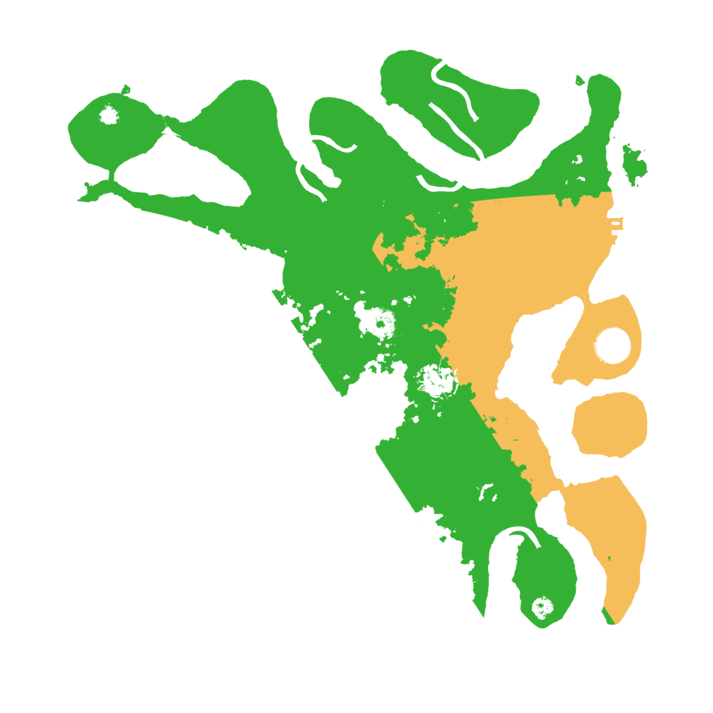 Biome Rust Map: Procedural Map, Size: 3500, Seed: 1698809