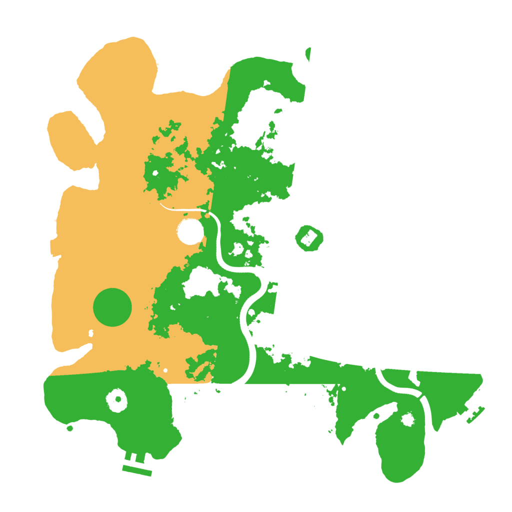 Biome Rust Map: Procedural Map, Size: 3500, Seed: 284785