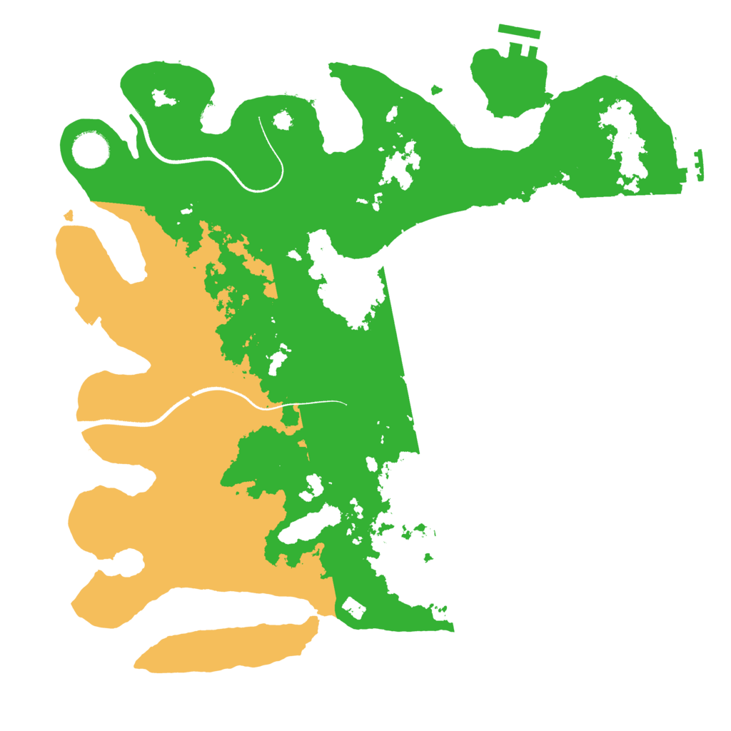 Biome Rust Map: Procedural Map, Size: 3500, Seed: 5791076