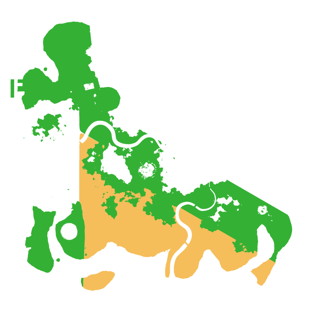 Biome Rust Map: Procedural Map, Size: 3500, Seed: 1555692