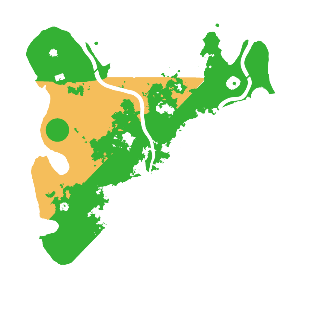 Biome Rust Map: Procedural Map, Size: 3500, Seed: 4070782