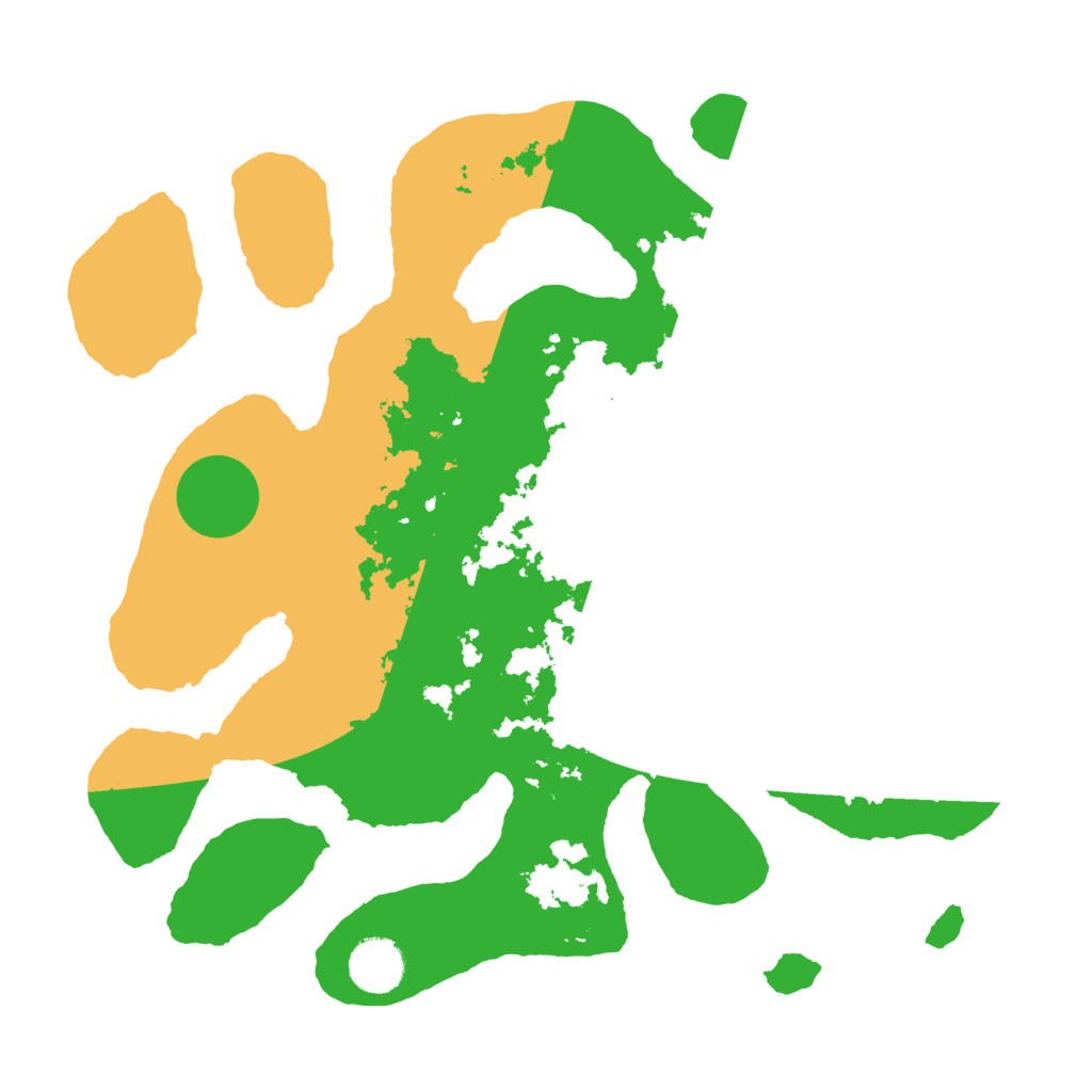 Biome Rust Map: Barren, Size: 3500, Seed: 3458621