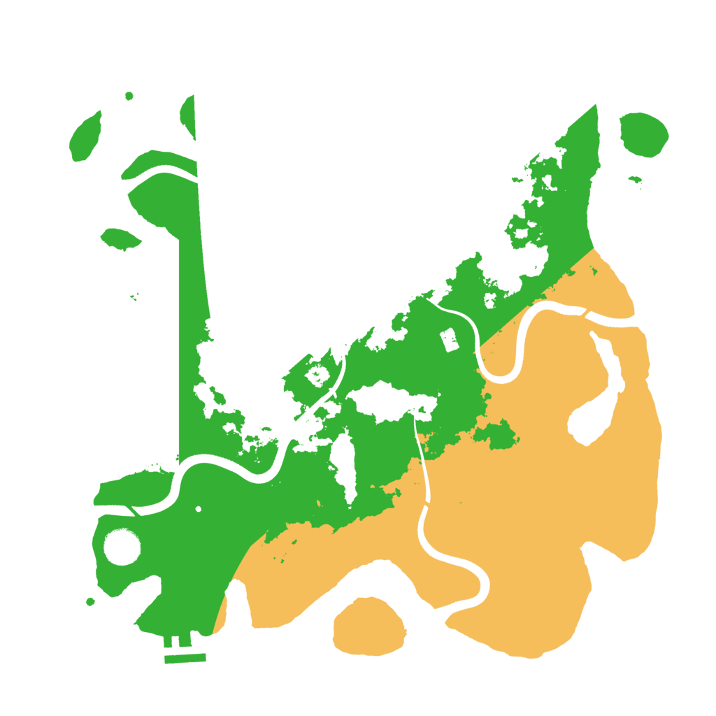 Biome Rust Map: Procedural Map, Size: 3500, Seed: 2294848