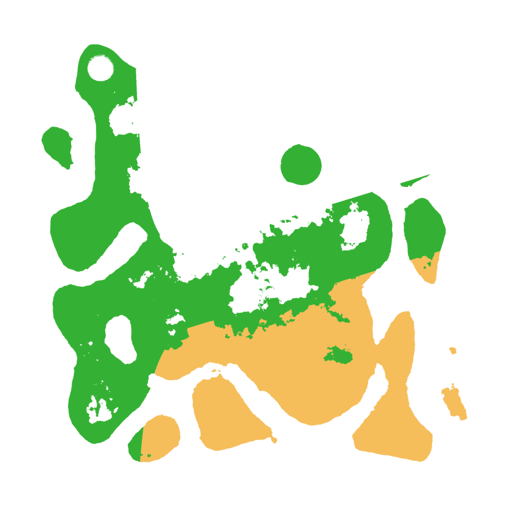 Biome Rust Map: Barren, Size: 3500, Seed: 1445412