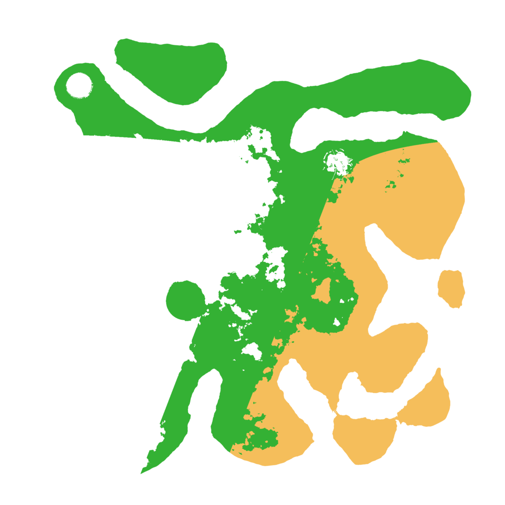 Biome Rust Map: Barren, Size: 3500, Seed: 1162762