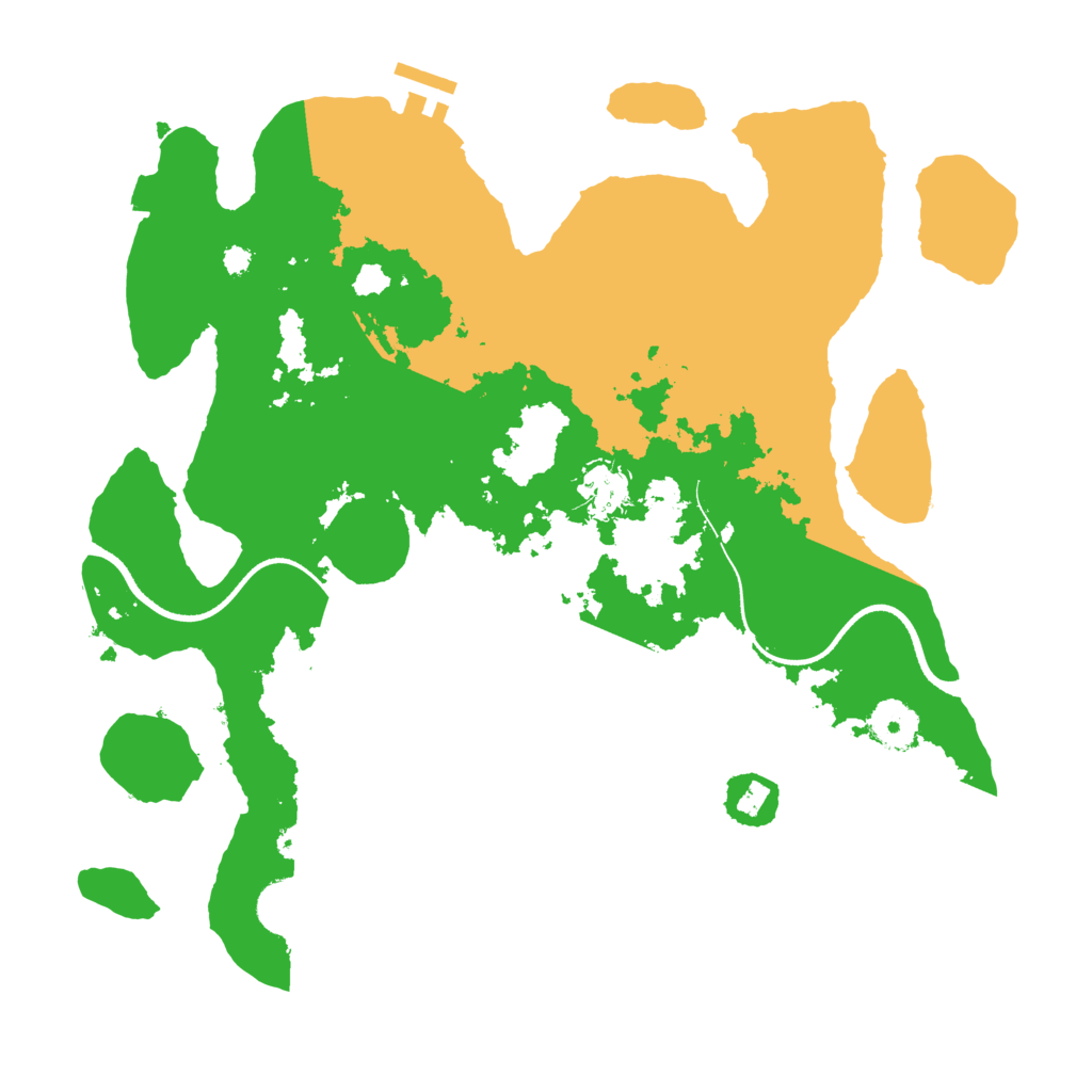 Biome Rust Map: Procedural Map, Size: 3500, Seed: 4185794