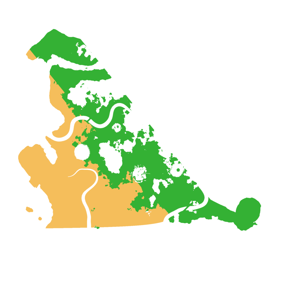 Biome Rust Map: Procedural Map, Size: 3500, Seed: 352130