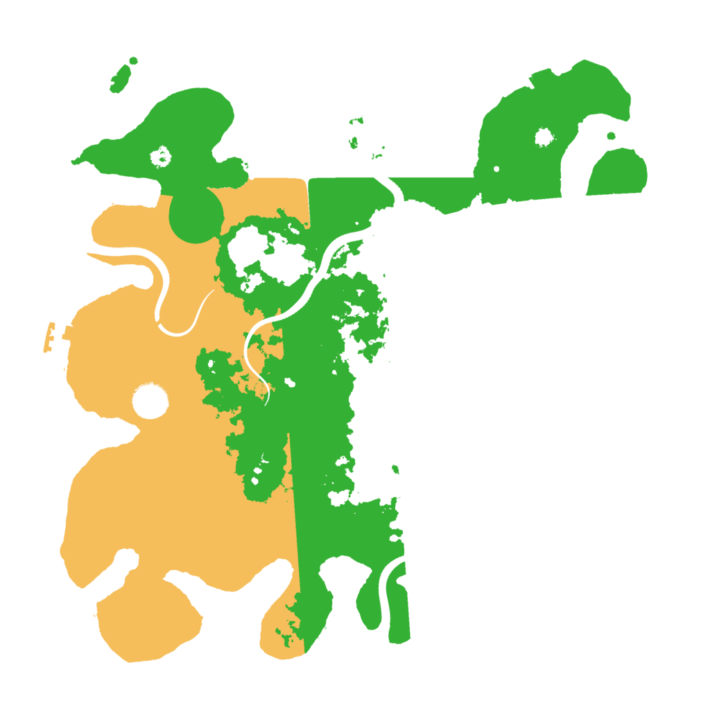 Biome Rust Map: Procedural Map, Size: 3500, Seed: 553141