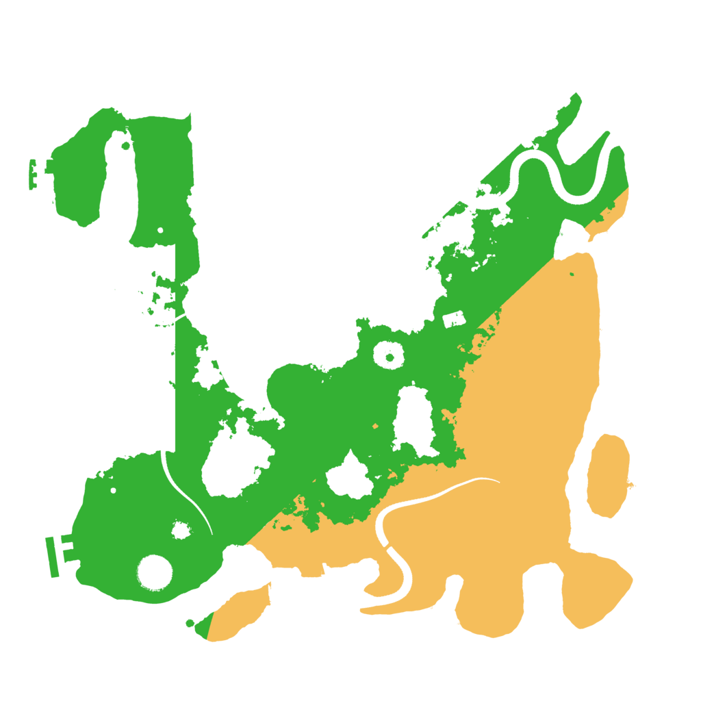 Biome Rust Map: Procedural Map, Size: 3500, Seed: 5278586