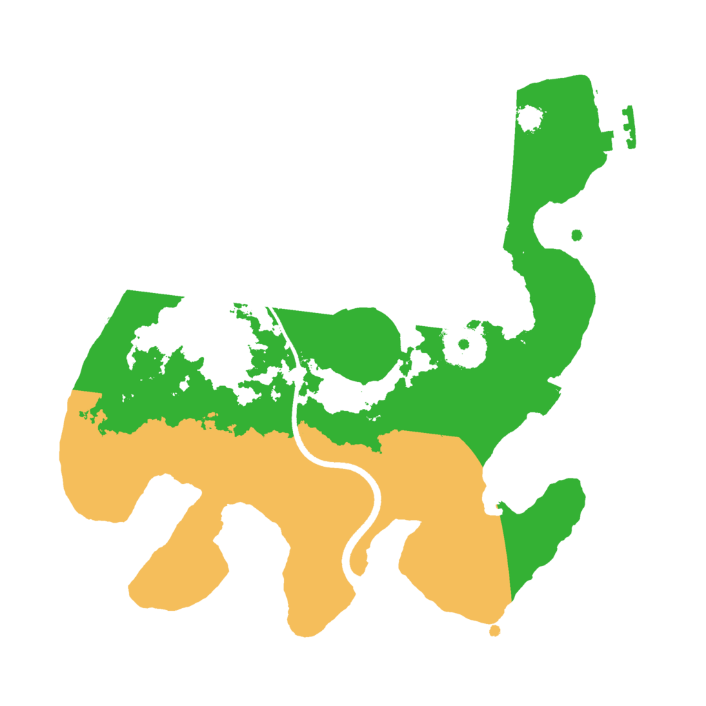 Biome Rust Map: Procedural Map, Size: 2500, Seed: 121212