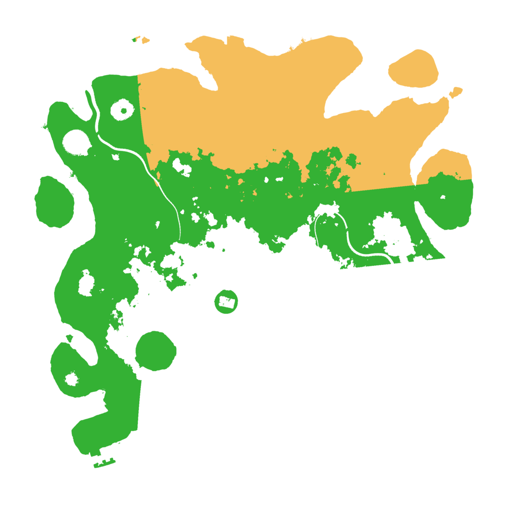 Biome Rust Map: Procedural Map, Size: 3500, Seed: 4150461