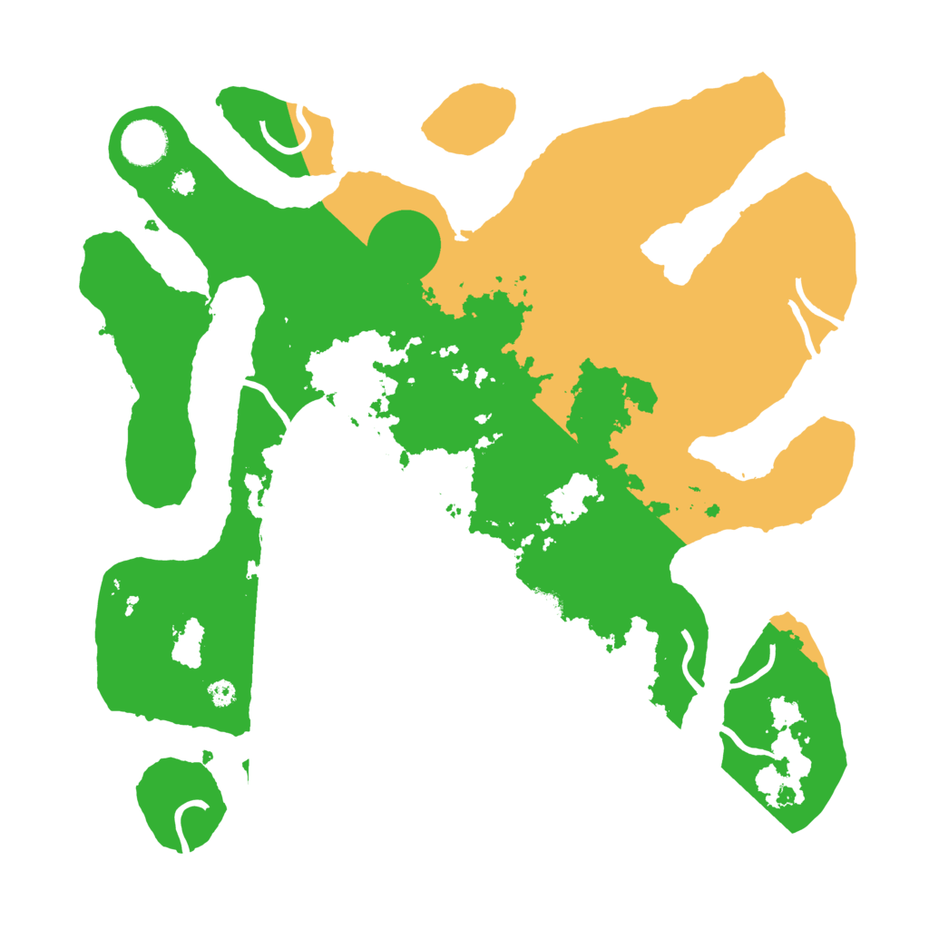 Biome Rust Map: Procedural Map, Size: 3550, Seed: 942120