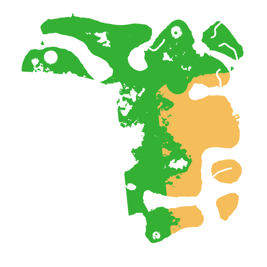 Biome Rust Map: Procedural Map, Size: 3500, Seed: 2255984