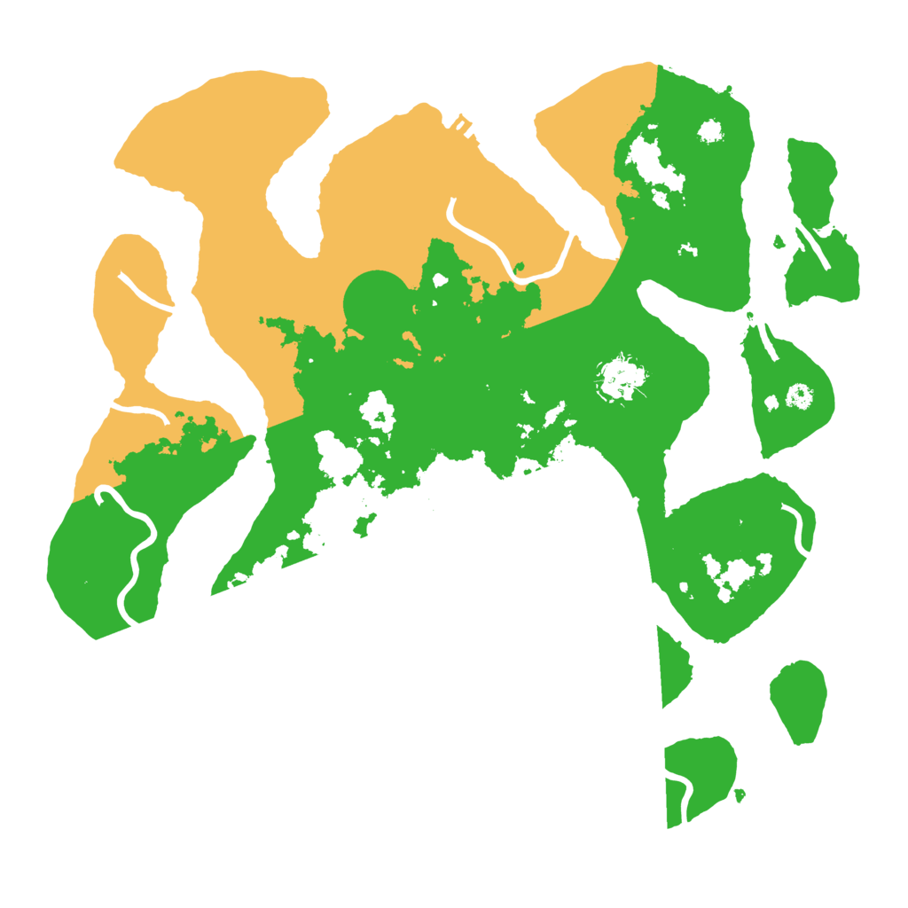 Biome Rust Map: Procedural Map, Size: 3500, Seed: 4534051