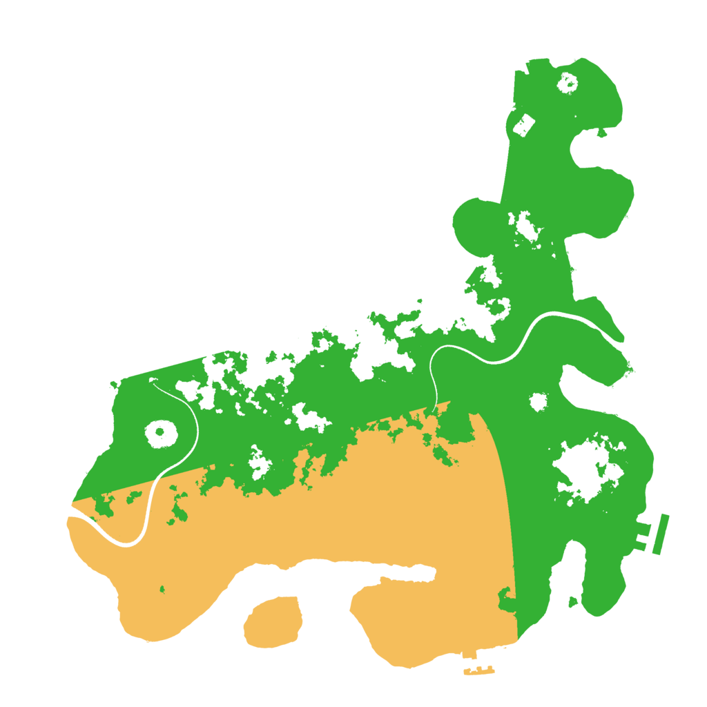 Biome Rust Map: Procedural Map, Size: 3500, Seed: 3118660