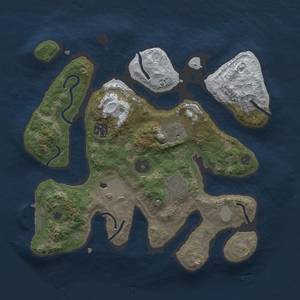 Thumbnail Rust Map: Procedural Map, Size: 3000, Seed: 2456, 10 Monuments