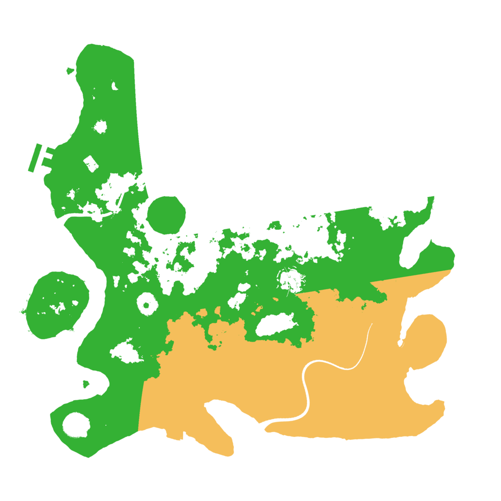 Biome Rust Map: Procedural Map, Size: 3500, Seed: 911555