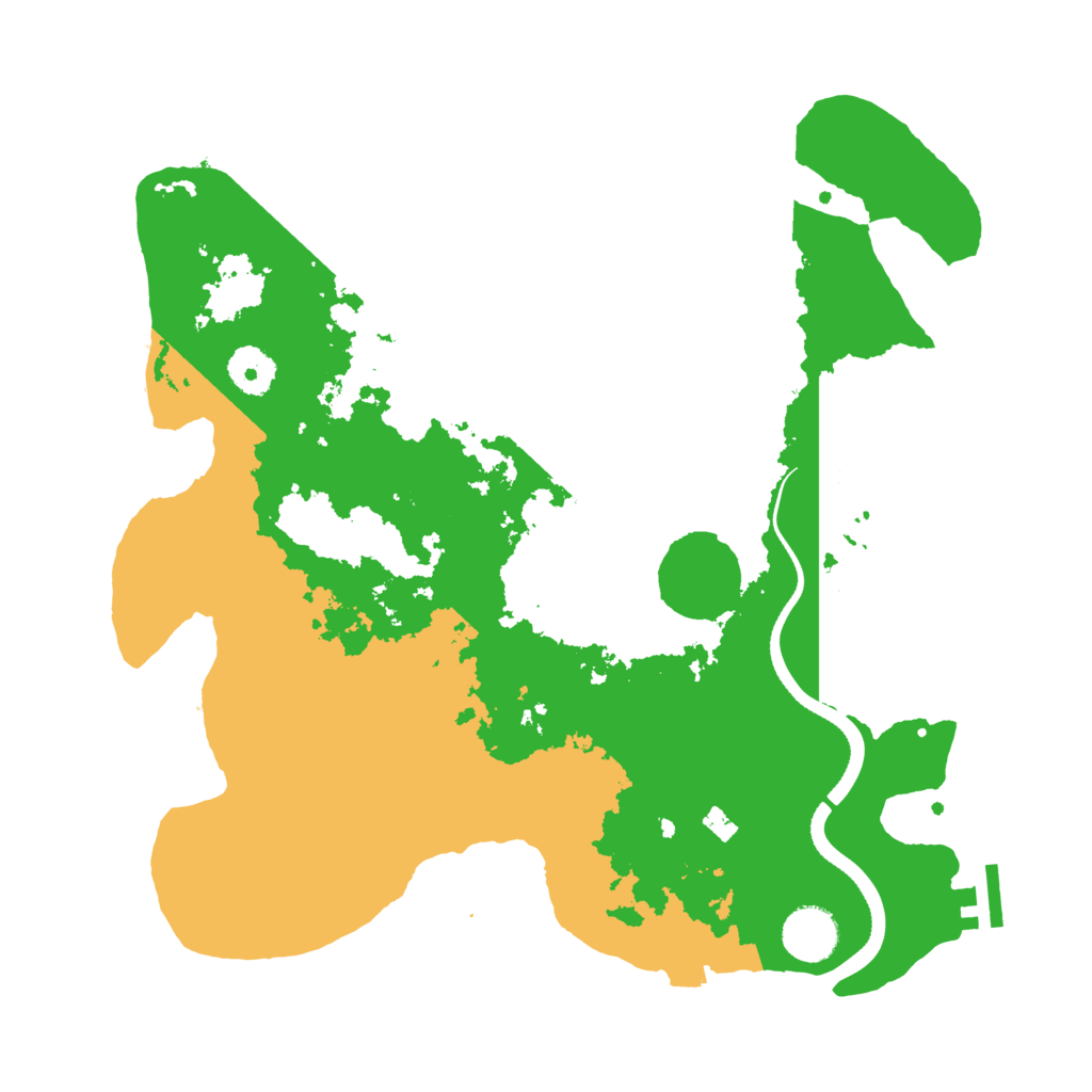 Biome Rust Map: Procedural Map, Size: 3500, Seed: 17494