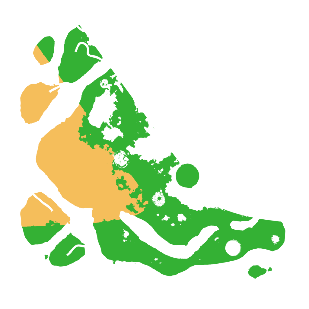 Biome Rust Map: Procedural Map, Size: 3500, Seed: 579430